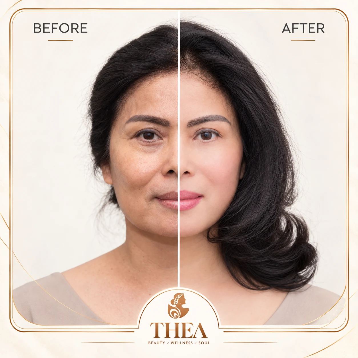 Trước và sau — Chăm sóc trẻ hóa